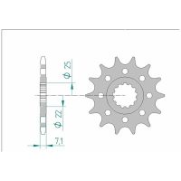 AFAM Chain kit 520 XSR - 16/43-112 - Alu Standard Rear Sprocket