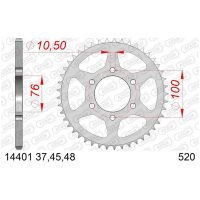 AFAM Chain kit 520 XSR4 - 15/48-116 - Steel Standard Rear Sprocket