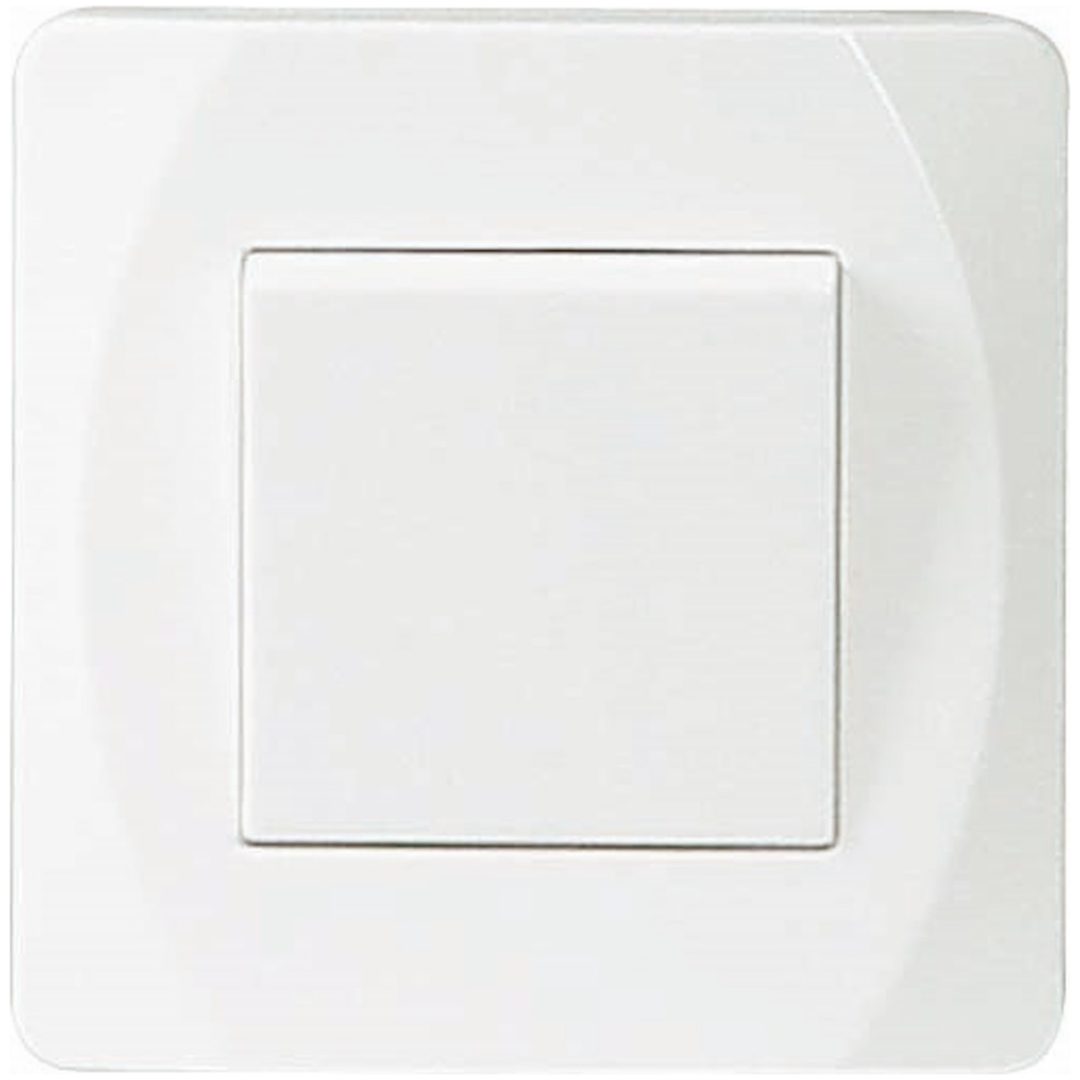 Afbryder Nova, Hvid, 1-polet/trappe MALMBERGS