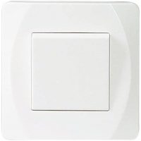 Afbryder, Nova, Hvid, 1-polet/trappe MALMBERGS