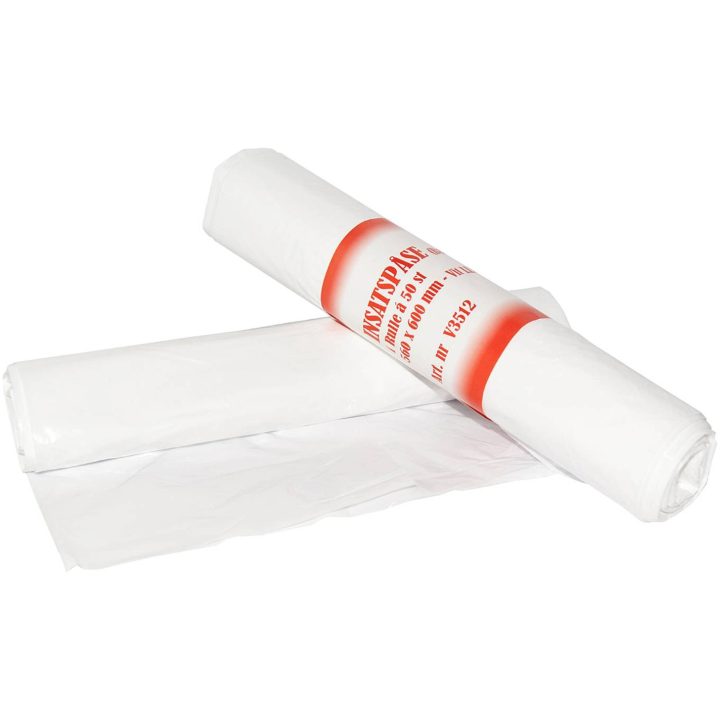 Affaldspose plast LLDPE AFFALDSSÆK PL LLDPE 35L HVID – billede 2