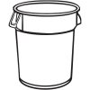 Affaldsspand Brute PLASTCONTAINER BRUTE 76L GRÅ – miniature 3