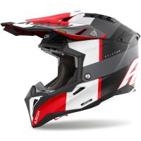 Airoh Hjälm Aviator 3 Monarch Grå/Röd Matt, XXL