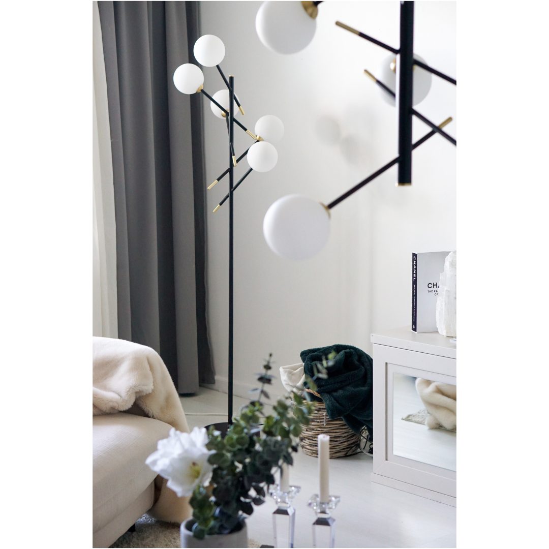 Akrobat Gulvlampe, Sort ANETA HOME Fatning G9 – billede 4