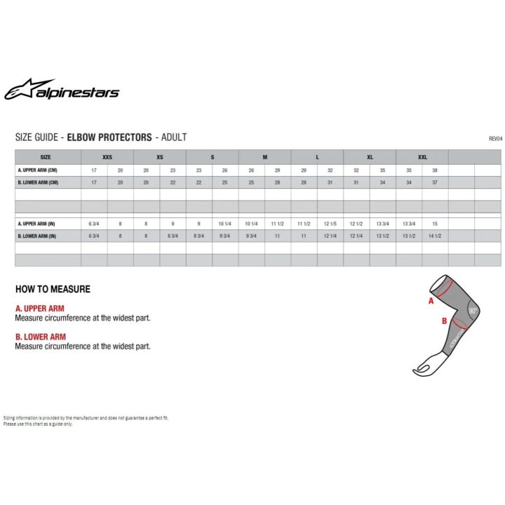 Albuebeskyttere Bionic Pro Plasma Sort/rød/hvid ALPINESTARS Small/Medium – billede 3
