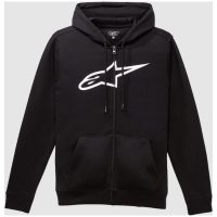 Alpinestars Fleece Angeless Zip Hoodie v3 Svart/Vit, XL