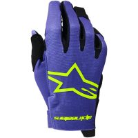 Alpinestars Handskar Youth Radar Lila/Fluo Gul, S