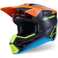 Alpinestars Hjälm S-M3 Fray Svart/Orange/Fluo Gul, L