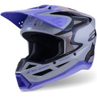 Alpinestars Hjälm S-M3 Jettson Grå/Lila/Svart, S