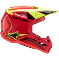 Alpinestars Hjälm SM3 Youth Fray Röd/Gul Fluo/Svart, YL 52-53cm
