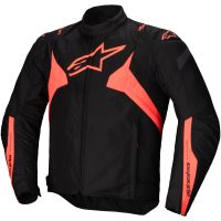 Alpinestars Jacka T-Jaws v4 Vattentät Svart/Röd Fluo, XL