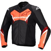 Alpinestars Skinnjacka Faster v3 Svart/Röd Fluo, 50
