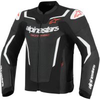 Alpinestars Skinnjacka GP Force v2 Airflow Svart/Vit, 50