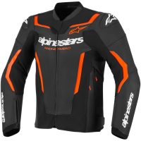 Alpinestars Skinnjacka GP Force v2 Svart/Fluo Röd, 56