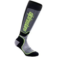 Alpinestars Strumpor MX Plus Svart/Grå/Fluo Gul, S