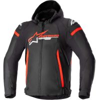 Alpinestars Textiljacka Zaca Vattentät Svart/Röd/Vit, M