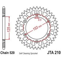 Aluminium Ultra-Light Self-Cleaning Rear Sprocket 210-520 JT SPROCKETS