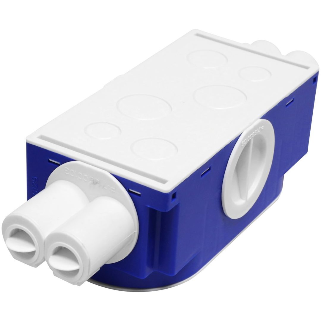 Apparatdåse Twistline, Dobbeltdåse, studs 4x16/20 MALMBERGS – billede 2