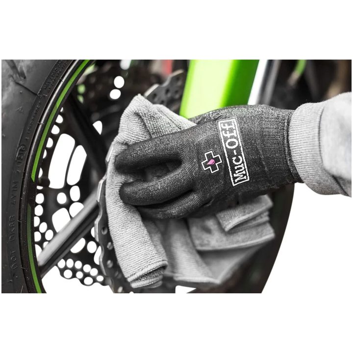 Arbejdshandsker Mechanic Kort Sort MUC-OFF Medium (8) – billede 3