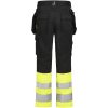 Arbetsbyxor 2514 Stretch Varsel Svart Gul Jobman – miniature 3