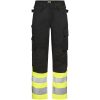Arbetsbyxor 2514 Stretch Varsel Svart Gul Jobman – miniature 5