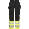 Arbetsbyxor 2514 Stretch Varsel Svart Gul Jobman – miniature 1