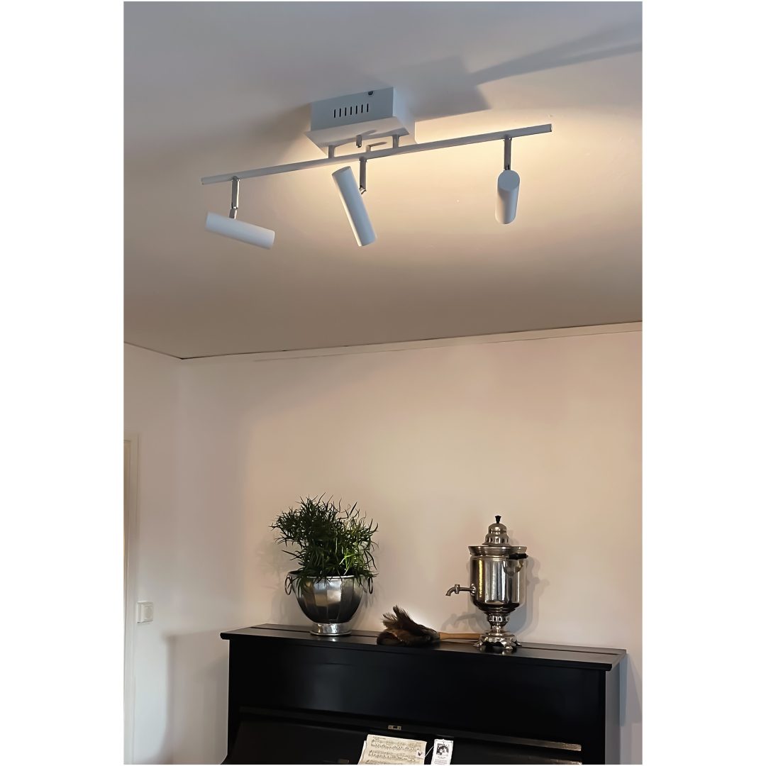 Artic Loftspot Rak 3'er, ANETA HOME Sokkel LED Hvid /Krom – billede 5