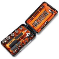 Assortment of 11 Gear Lock Sockets / 21 bits / 7 accessories BETA
