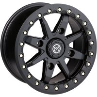 ATV-fælg 544x Beadlock Sort Satin Aluminium MOOSE RACING