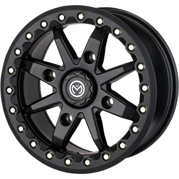 ATV-fælg 544x Beadlock Sort Satin Aluminium MOOSE RACING – billede 2