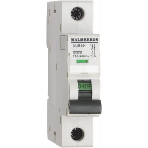 Automatsikring Malmbergs, 1A, 1P, C-Type MALMBERGS