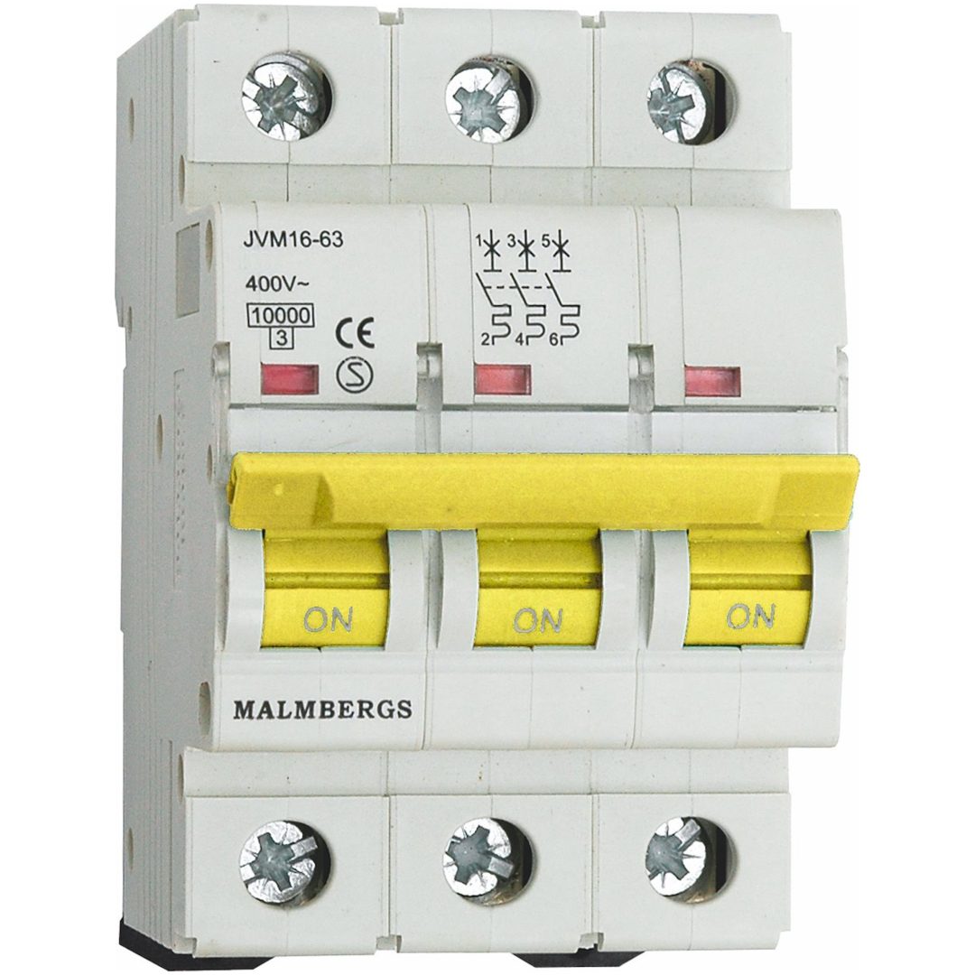 Automatsikring, Malmbergs, 25A, 3P, B-Type MALMBERGS