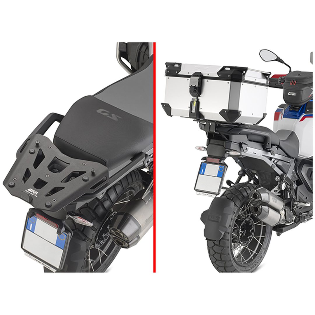 Bagagebærer MONOKEY Sort Anodiseret Aluminium Givi MONOKEY® toppbox