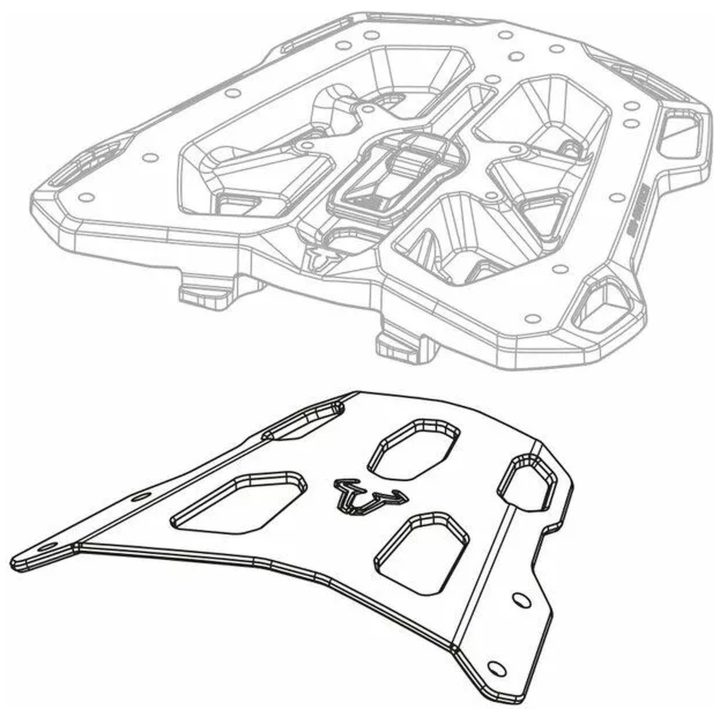 Bagagebærer Street-Rack Sort Aluminium SW-MOTECH – billede 3