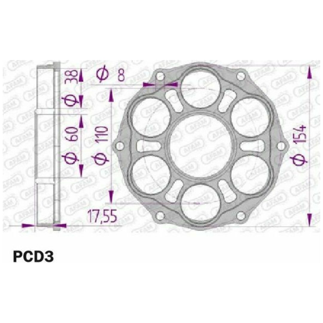 Bageste tandhjulsbærer Standard Afam Typ 51804/51803 – billede 2