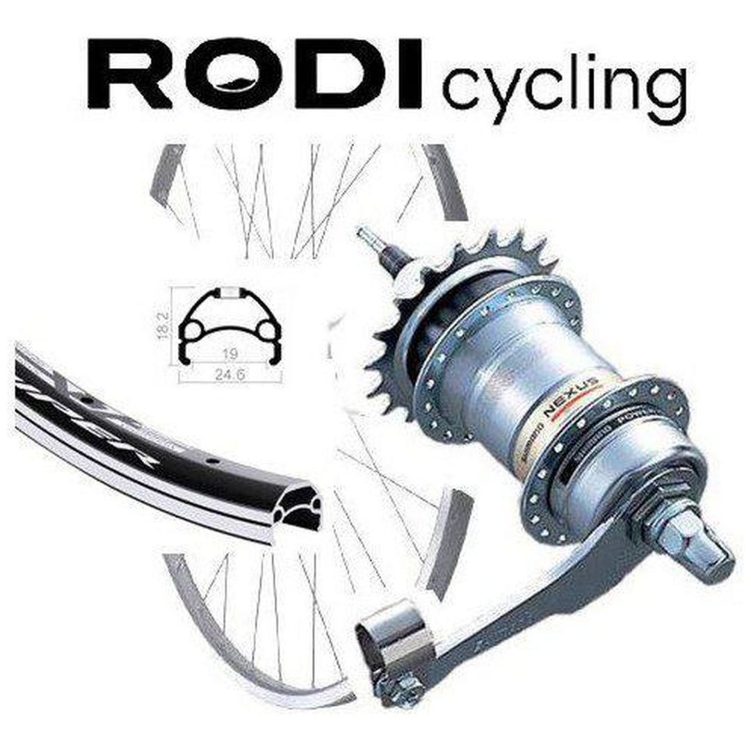 Baghjul Nexus-3 Fodbremse Sort RODI