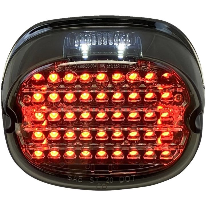 Baglygte LED Lavprofil Røgfarvet/Rød CUSTOM DYNAMICS Baglygtesæt – billede 2
