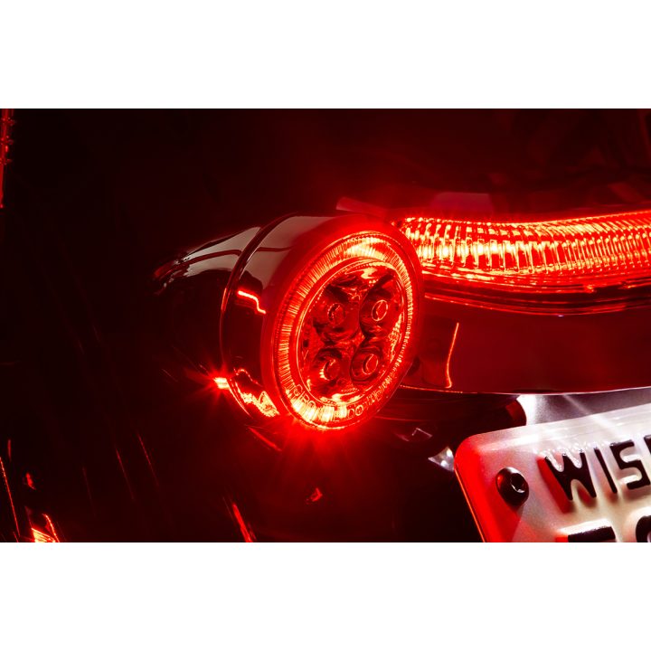 Baglygte Led Lighted Fang® Rød/Krom CIRO – billede 3