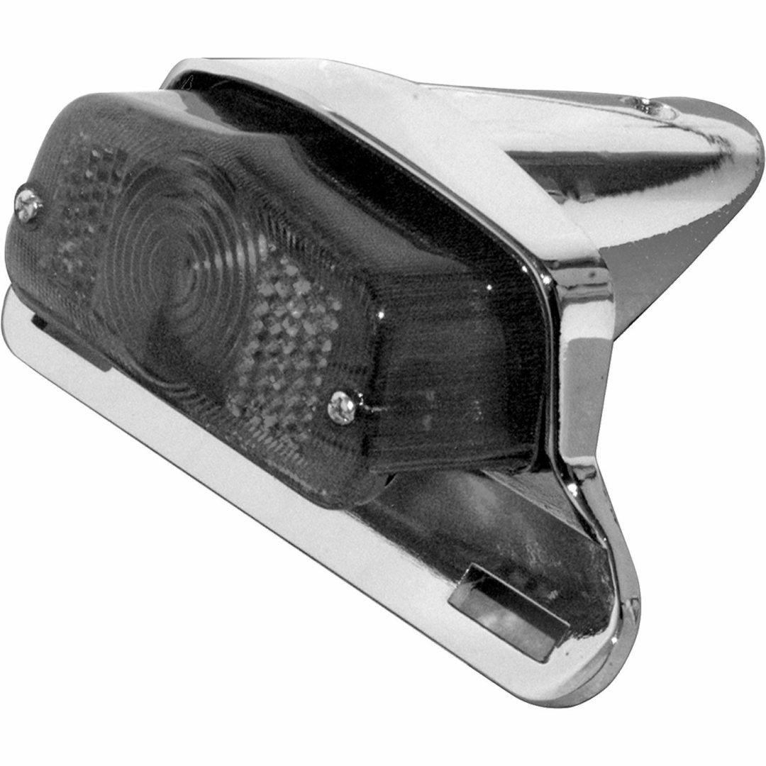 Baglygte Lucas-style Rød/Krom/Klar EMGO TAILLIGHT ASSEMBLY