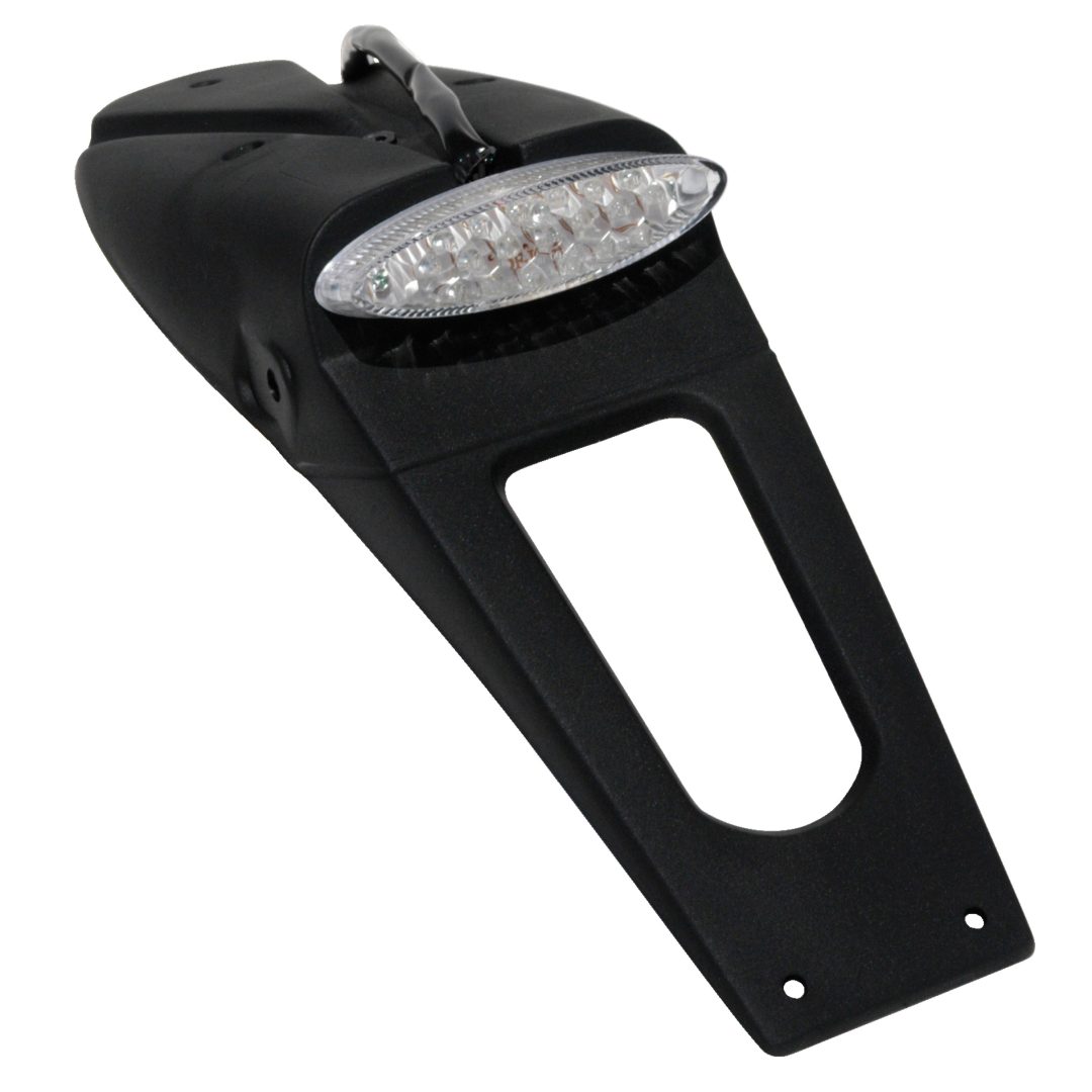 Baglygteholder/Nummerpladeholder Universal Rød/Sort UFO LIC PL HOLDER W LED LIGHT – billede 2