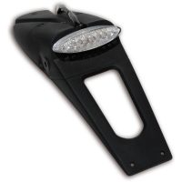 Baglygteholder/Nummerpladeholder Universal Rød/Sort UFO