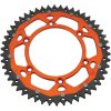 Bagtandhjul 520 DUAL ALUMINIUM/STÅL Orange Moose Racing 49 – miniature 2