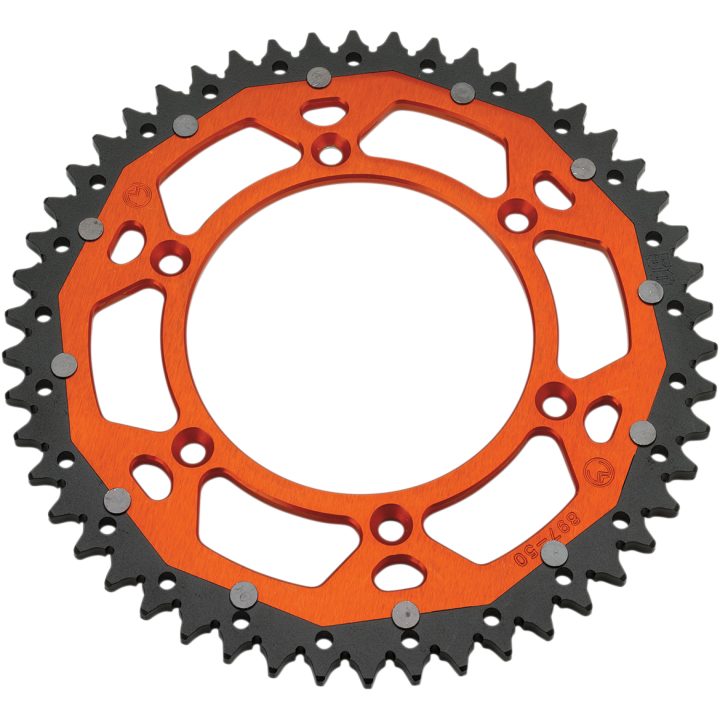 Bagtandhjul 520 DUAL ALUMINIUM/STÅL Orange Moose Racing 49 – billede 2