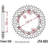 Bagtandhjul Aluminium JT SPROCKETS Sort