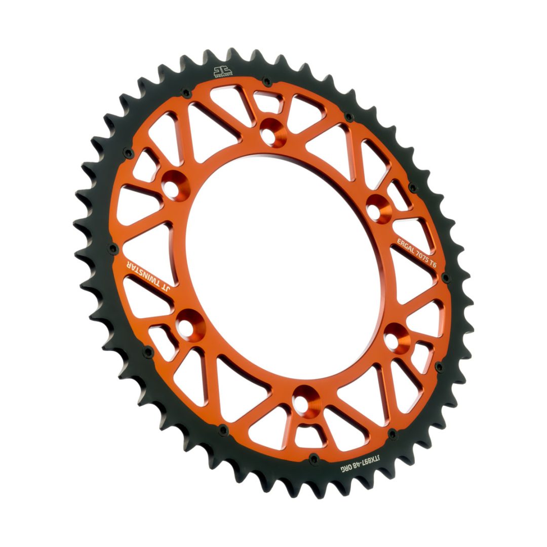 Bagtandhjul Aluminium/Kulstål Twinstar Sort/Guld JT SPROCKETS 48