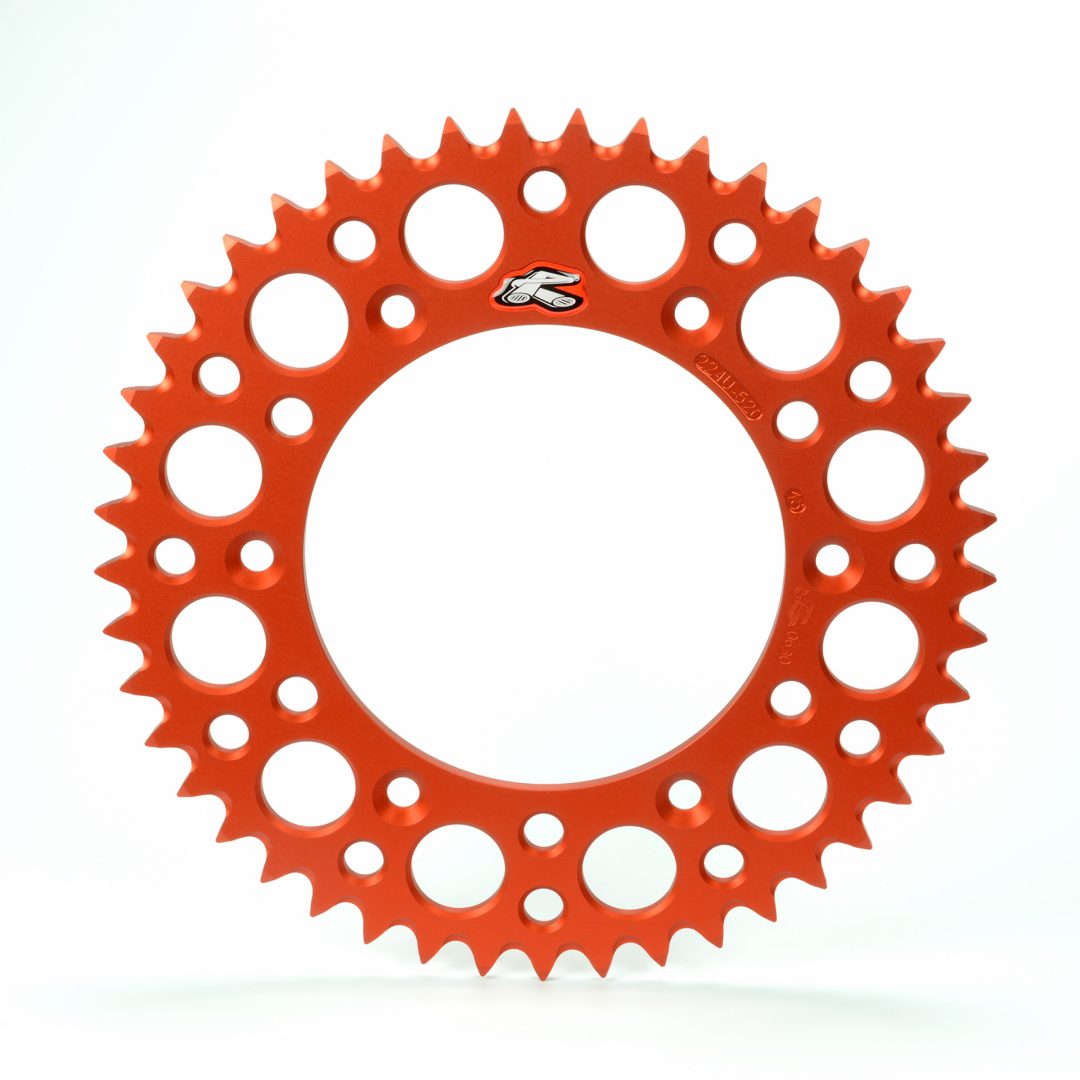Bagtandhjul Ultralight Aluminium Orange Renthal 52 tænder – billede 2