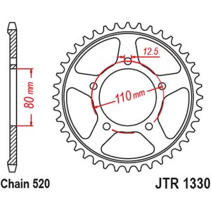 Bakdrev ZBK - Svart Zinc JTR1330.45ZBK JT