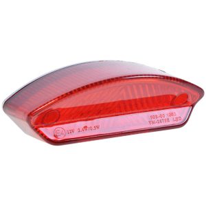 Baklykta Rött glas Led Nummerplåtsbelysning E-märkt Forte