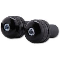 Bar End Weights Black Knurled, For Steel Handlebars SHIN YO