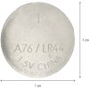 Batteri 6-pak AG13/LR44 Sølv Star Trading – miniature 3